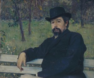 Portrett av maleren Nikolai Alexandrovich Yaroshenko av Mikhail Vasilyevich Nesterov