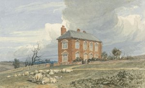 Irmingland Hall, Norfolk (wc med blekk over grafitt på vevd papir)