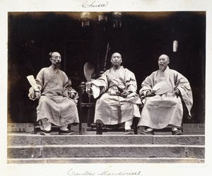 Kantonmandariner, ca. 1860-tallet, ca. 1860-tallet (albumintrykk) av Milton M. Miller