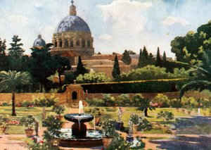 Den sunkne hagen, Vatikanet, Roma