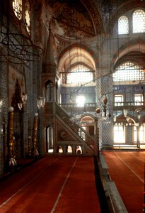 Innvendig utsikt over Rustem Pasha-moskeen (1560-1564)
