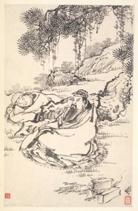 Lu Tong og tjener, 1788.