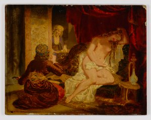 Orientalsk prinsesse etter badet, ca. 1866.