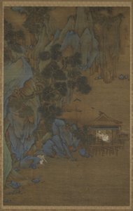 Nyter brisen i en paviljong ved vannet, 1500-1600-tallet
