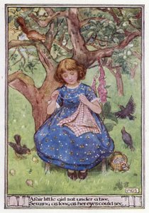 God natt og god morgen. Lord Houghton (farge litho)