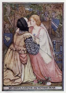 Lady Clare. Lord Tennyson (farge litho)