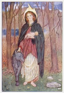 Saint Bridget (farge litho)