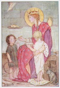 Saint Margaret of Scotland (farge litho)