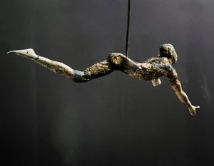 Akrobat (også kalt The bull leaper), elfenbensfigur 1700–1400 f.Kr. av Minoan