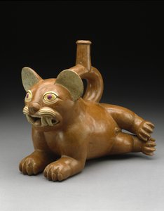 Liggende kattekar av Moche Moche