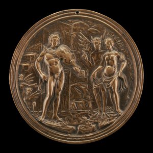 Orpheus Redeeming Eurydice, slutten av 1400-tallet - begynnelsen av 1500-tallet. av Moderno