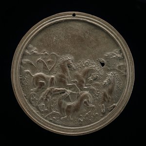 The Death of Hippolytus, eller The Fall of Phaeton, sent 15. - tidlig 16. århundre. av Moderno