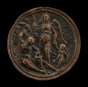 Vulcan, Victory og Cupid. av Moderno