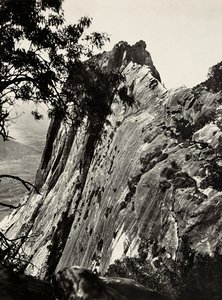 "Building an Empire" i den fascistiske tidsalderen: Mount Bianco, Zaad Amba, 09.05.1936 (s/hvitt-bilde) av Modestino Baldinetti