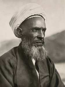 'Building an Empire' i den fascistiske tidsalderen: en muslimsk høvding, 09.05.1936 (s/hvitt-bilde) av Modestino Baldinetti