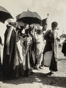 Bygge et imperium i den fascistiske tidsalderen: lesing av evangeliene, 09.05.1936 (s/hvitt-bilde) av Modestino Baldinetti
