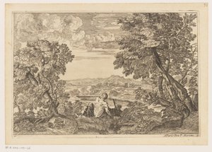 Landskap med fire hvilende menn-landskap etter Titian (serietittel)