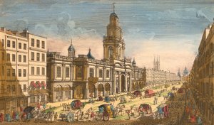 Utsikt over Royal Exchange, London, 1751 av Moithey Lainee