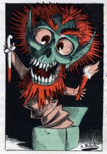 Allegory of the Social Peril in the 19th century av Moloch