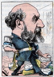 Portrett av Guillaume Victor Augier (1820-1889) fransk dramatiker. av Moloch