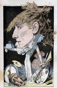 Portrett av komiker Henriette Rosine Bernard dit Sarah Bernhardt (1844-1923) av Moloch