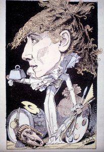 Tegneserie av Henriette Rosine Bernard aka Sarah Bernhardt av Moloch