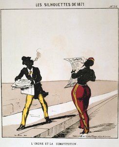 Ordenen og grunnloven, 1871. fra serien Les Silhouettes de 1871. Paris Commune, 1871. av Moloch