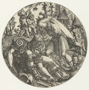 david i goliat av Monogrammist AC