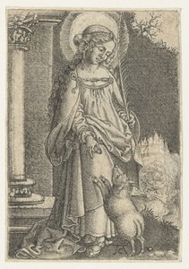 Sankt Agnes av Monogrammist AC