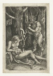 Satyrfamilien av Monogrammist AD