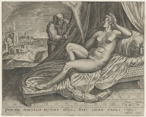 Jupiter og Danaë av Monogrammist FME
