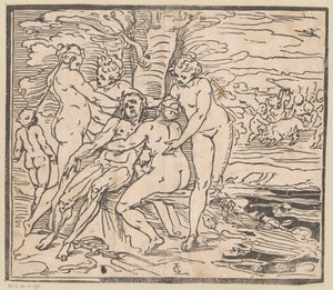 Venus sørger over Adonis død av Monogrammist GGN (attributed to)