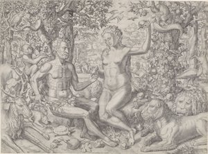 Fall of Man av Monogrammist HS (Duitsland)