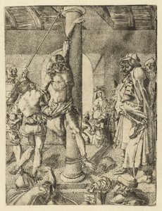 Sankt Sebastians martyrium av Monogrammist LH (Nederlanden)