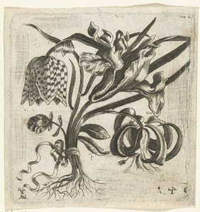 Liten bukett med blomster av Monogrammist LRSG