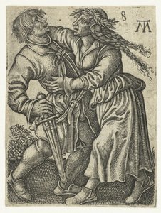 dansende gårdspar Dancing Peasants (serietittel) av Monogrammist MT