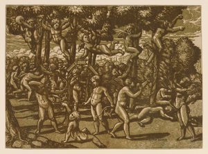 Putti spiller etter Raphael, 1544. av Monogrammist NDB