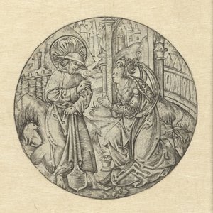Kristus viser seg for Maria Magdalena Noli me tangere av Monogrammist S