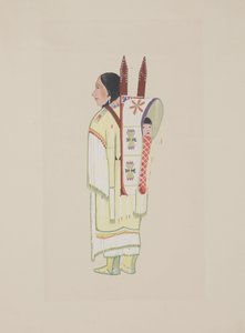 Kiowa Squaw, ca. 1934 (akvarell)