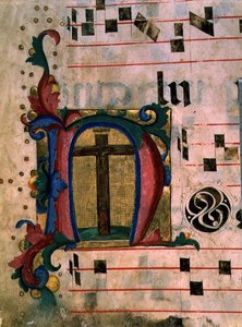 Ms 543 f.121v Historikert initial 
