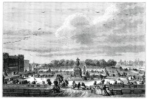 Hagene til et fransk palass til kong Louis XV, 1763 1885.