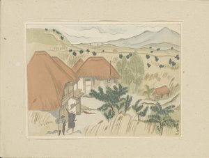 Kawakami varmtvannskilder Kawakami Onsen (tittel på objekt) Del to, Aizu-området (serietittel) Dai nishû, Aizu no bu (serietittel) Trykk av japanske landskap (serietittel) Nihon fûkei hanga (serietittel) av Morita Tsunetomo