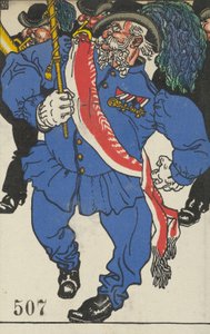 Innvielse av fargene Fahnenweihe, 1911.