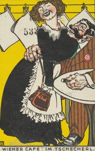 Wienerkafé: I den lille kaféen Wienerkafé: Im Tschecherl, 1911.