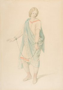 Sopranen Karoline Hetzenecker i rollen som Sesto i La Clemenza di Tito ..., ca. 1848. av Moritz Ludwig von Schwind