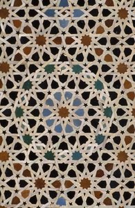 Bou Inania Madrasa, zelij fliser (keramikk)