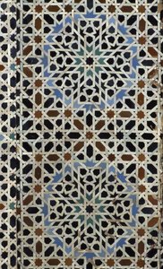 Bou Inania Madrasa, zellij tilework, c14th (keramikk)