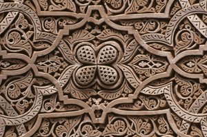 Kasbah of Thamiel glaoui, stukkatur, detalj (keramikk)