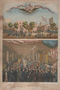 Cooper Shop Volunteer Refreshment Saloon - Den første åpnet for Union Volunteers i USA, ca. 1862 av Morris H. Traubel