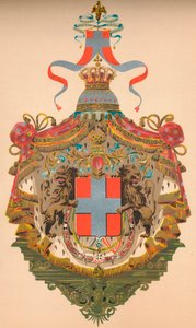 Våpenskjold fra kongeriket Italia, c1933 av Morris and Co Ltd Whitehead